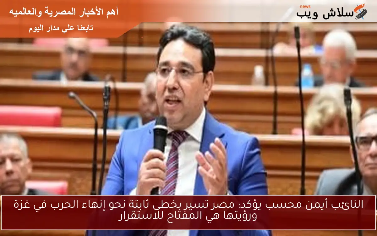 النائب أيمن محسب يؤكد: مصر تسير بخطى ثابتة نحو إنهاء الحرب في غزة ورؤيتها هي المفتاح للاستقرار
