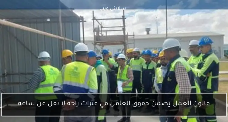 قانون العمل يضمن حقوق العامل في فترات راحة لا تقل عن ساعة