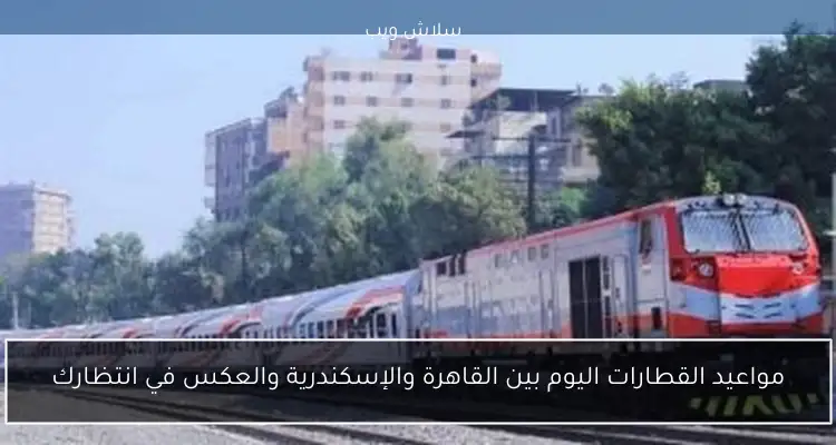 مواعيد القطارات اليوم بين القاهرة والإسكندرية والعكس في انتظارك