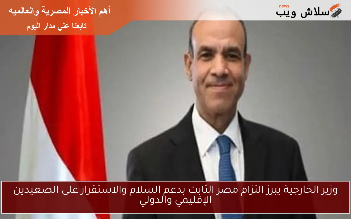 وزير الخارجية يبرز التزام مصر الثابت بدعم السلام والاستقرار على الصعيدين الإقليمي والدولي