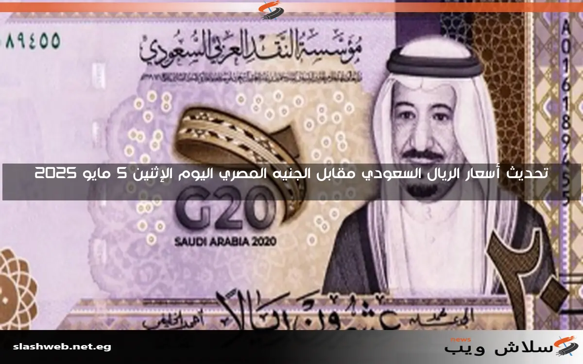 تحديث أسعار الريال السعودي مقابل الجنيه المصري اليوم الإثنين 5 مايو 2025