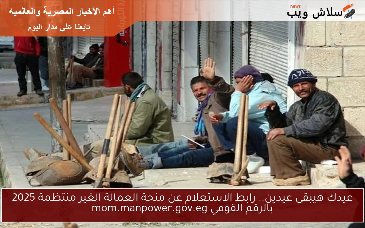 1500ج الأن لو انت عامل بسيط يا فرحتك يا هناك .. رابط الاستعلام عن منحة العمالة الغير منتظمة 2025 بالرقم القومي mom.manpower.gov.eg