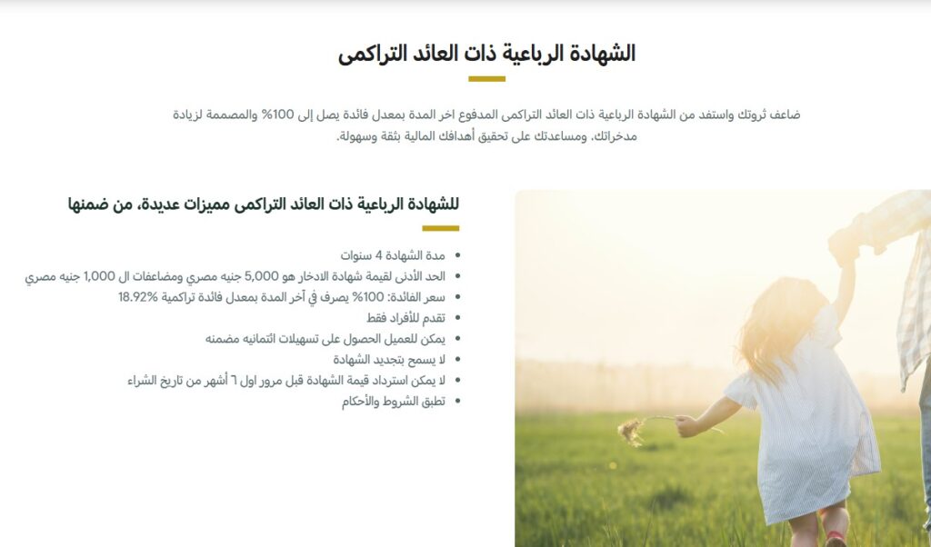 شهادات البنك العربي الافريقي الجديدة 2025