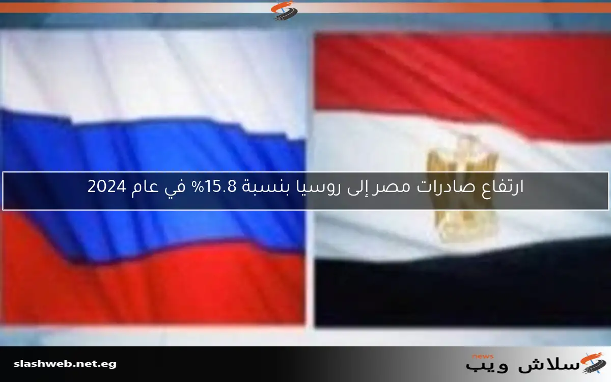 ارتفاع صادرات مصر إلى روسيا بنسبة 15.8% في عام 2024