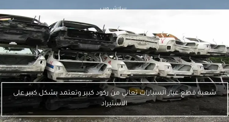 شعبة قطع غيار السيارات تعاني من ركود كبير وتعتمد بشكل كبير على الاستيراد