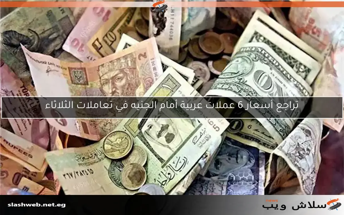 تراجع أسعار 6 عملات عربية أمام الجنيه في تعاملات الثلاثاء
