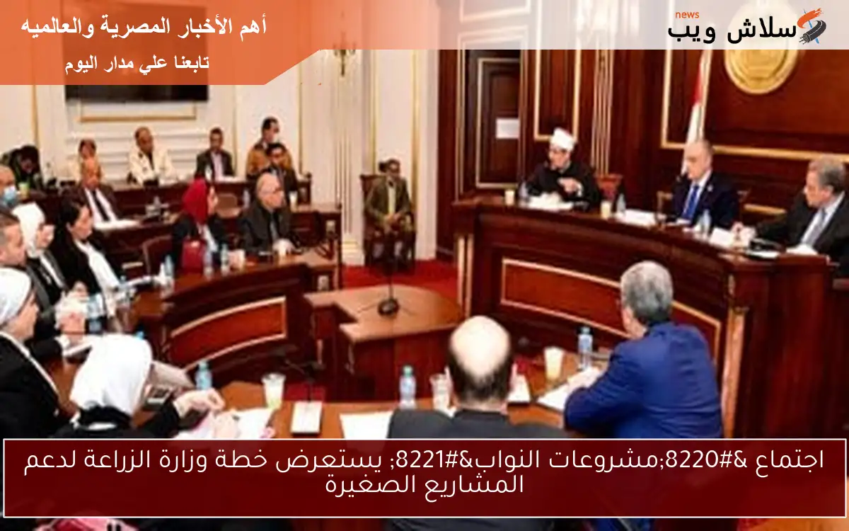 اجتماع “مشروعات النواب” يستعرض خطة وزارة الزراعة لدعم المشاريع الصغيرة