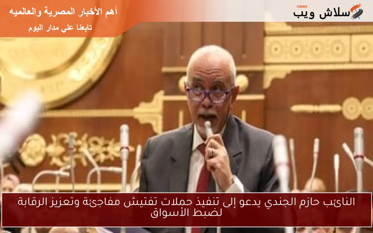 النائب حازم الجندي يدعو إلى تنفيذ حملات تفتيش مفاجئة وتعزيز الرقابة لضبط الأسواق