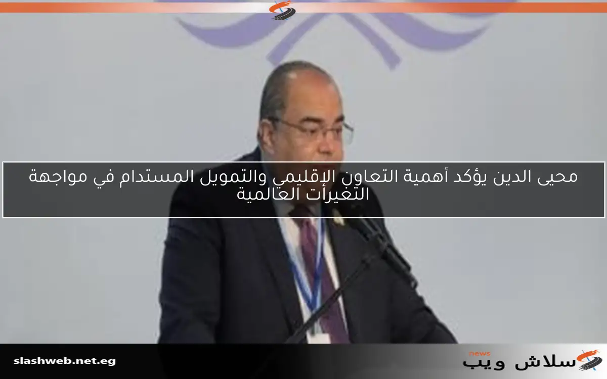 محيى الدين يؤكد أهمية التعاون الإقليمي والتمويل المستدام في مواجهة التغيرات العالمية