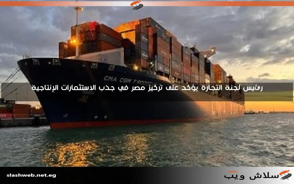 رئيس لجنة التجارة يؤكد على تركيز مصر في جذب الاستثمارات الإنتاجية