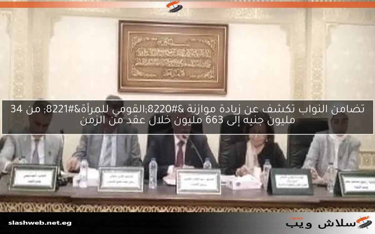 تضامن النواب تكشف عن زيادة موازنة “القومي للمرأة” من 34 مليون جنيه إلى 663 مليون خلال عقد من الزمن