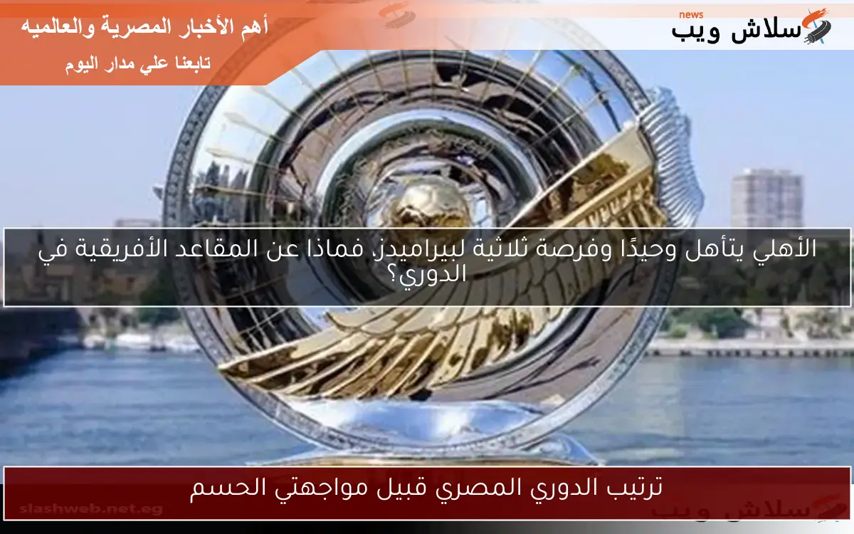 ترتيب الدوري المصري قبيل مواجهتي الحسم