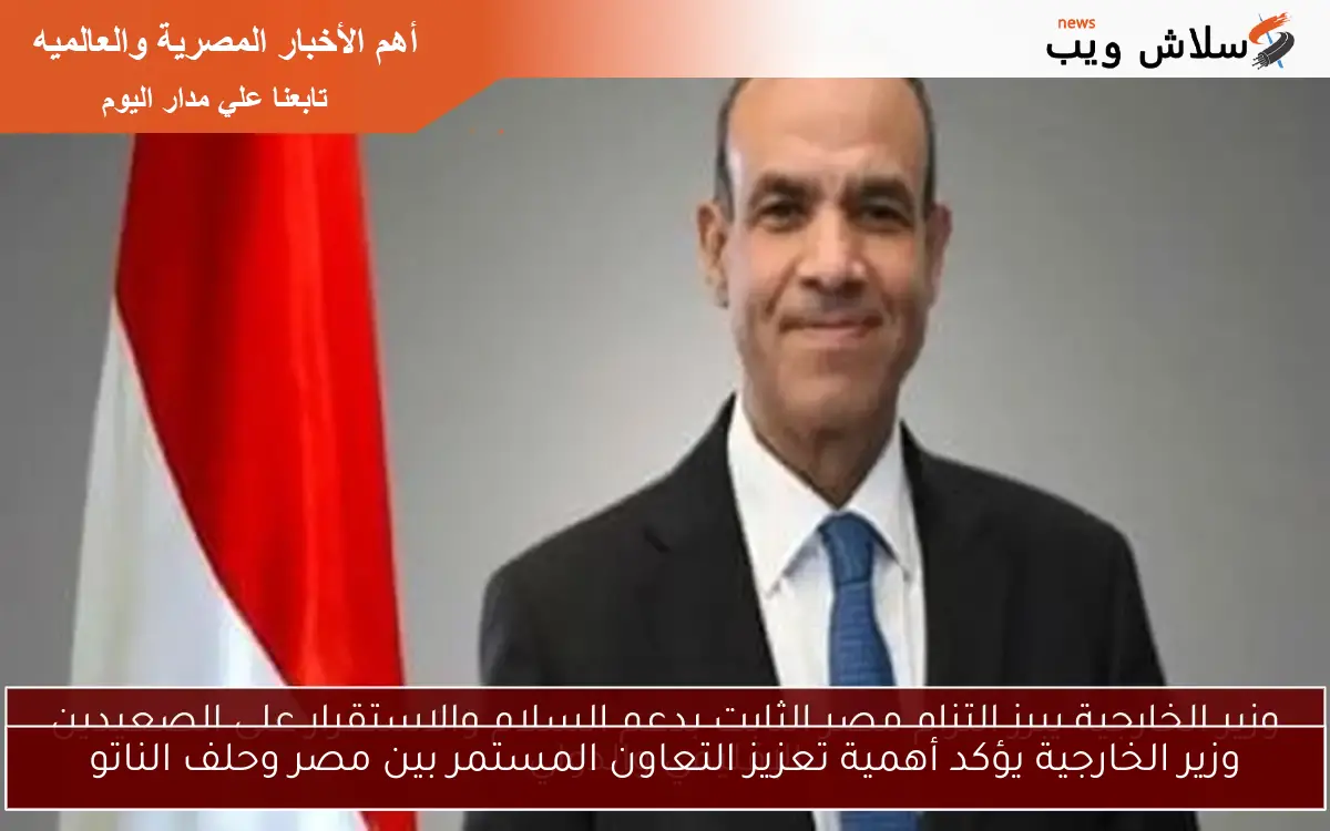 وزير الخارجية يؤكد أهمية تعزيز التعاون المستمر بين مصر وحلف الناتو