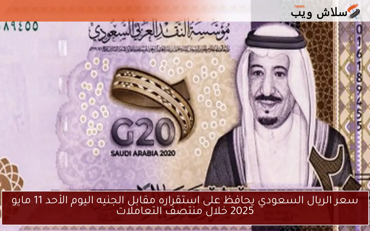 سعر الريال السعودي يحافظ على استقراره مقابل الجنيه اليوم الأحد 11 مايو 2025 خلال منتصف التعاملات