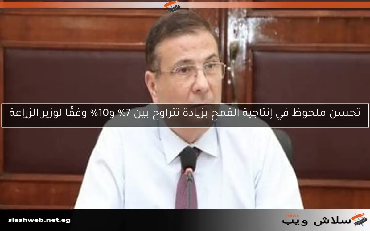تحسن ملحوظ في إنتاجية القمح بزيادة تتراوح بين 7% و10% وفقًا لوزير الزراعة