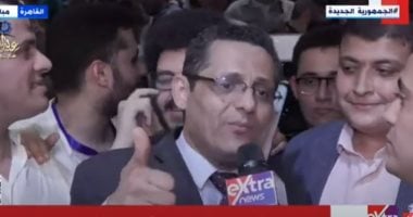 خالد البلشي يعبر عن شكره لعبدالمحسن سلامة في سياق انتخابات تنافسية