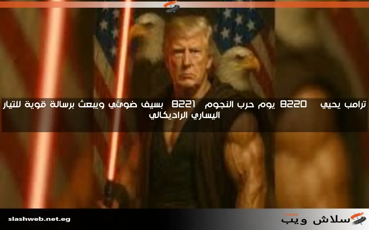 ترامب يحيي “يوم حرب النجوم” بسيف ضوئي ويبعث برسالة قوية للتيار اليساري الراديكالي