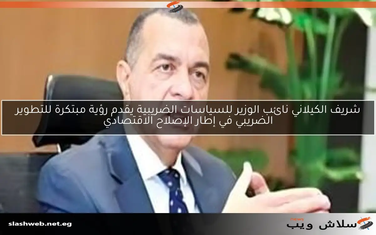 شريف الكيلاني نائب الوزير للسياسات الضريبية يقدم رؤية مبتكرة للتطوير الضريبي في إطار الإصلاح الاقتصادي
