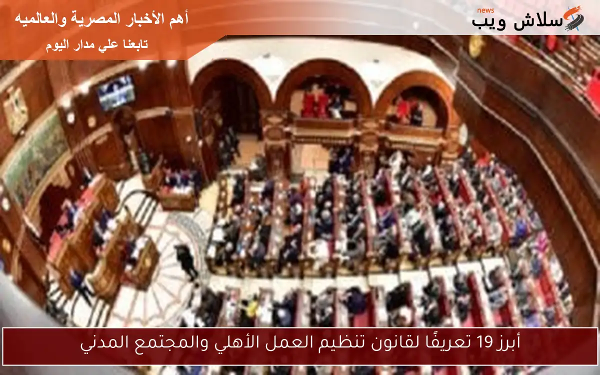 أبرز 19 تعريفًا لقانون تنظيم العمل الأهلي والمجتمع المدني