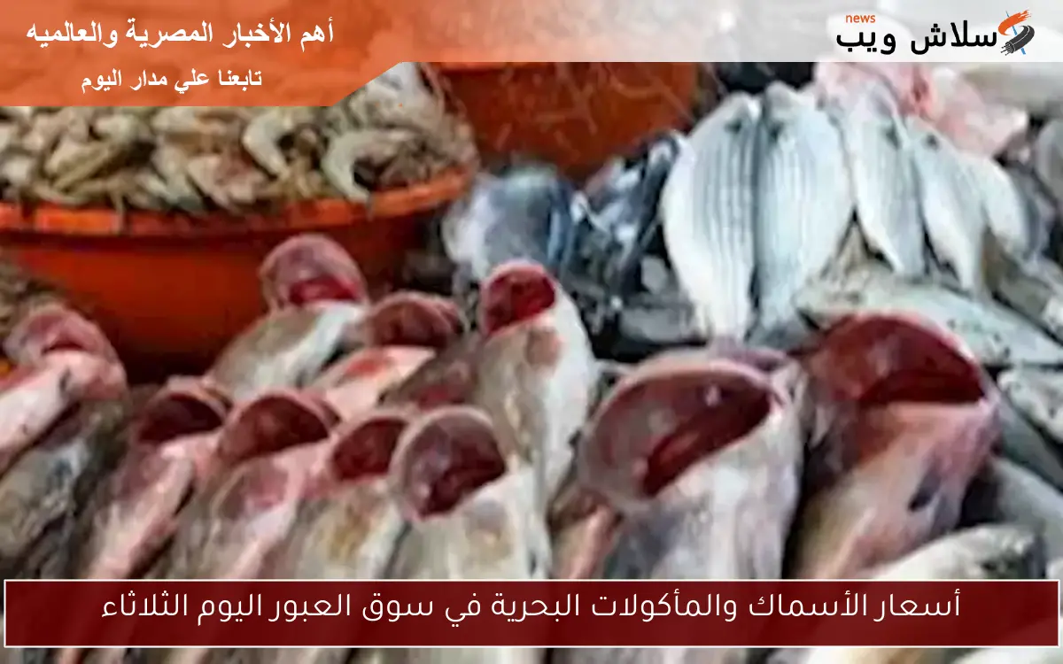 أسعار الأسماك والمأكولات البحرية في سوق العبور اليوم الثلاثاء
