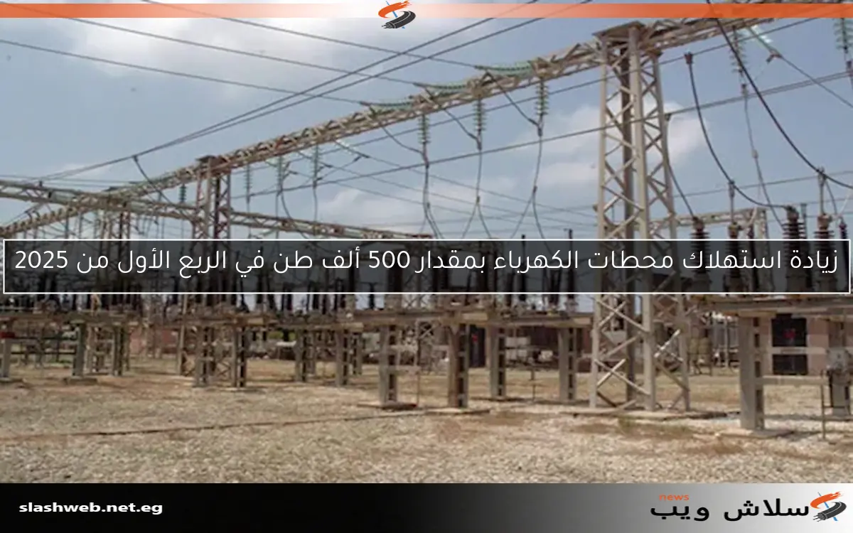زيادة استهلاك محطات الكهرباء بمقدار 500 ألف طن في الربع الأول من 2025