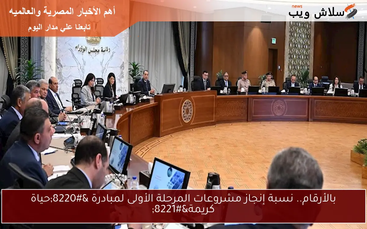 بالأرقام.. نسبة إنجاز مشروعات المرحلة الأولى لمبادرة “حياة كريمة”