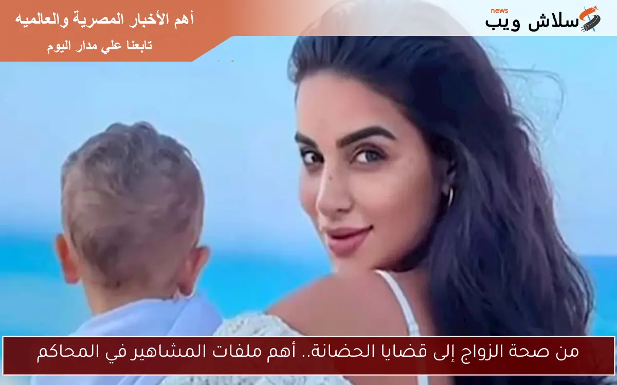من صحة الزواج إلى قضايا الحضانة.. أهم ملفات المشاهير في المحاكم