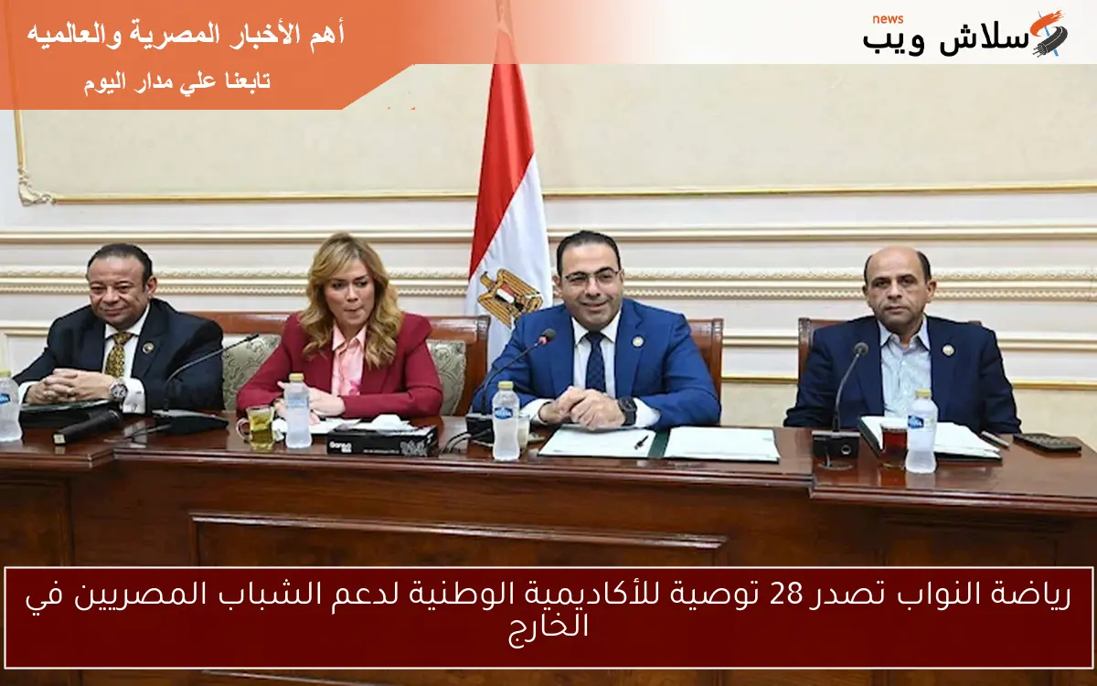 رياضة النواب تصدر 28 توصية للأكاديمية الوطنية لدعم الشباب المصريين في الخارج