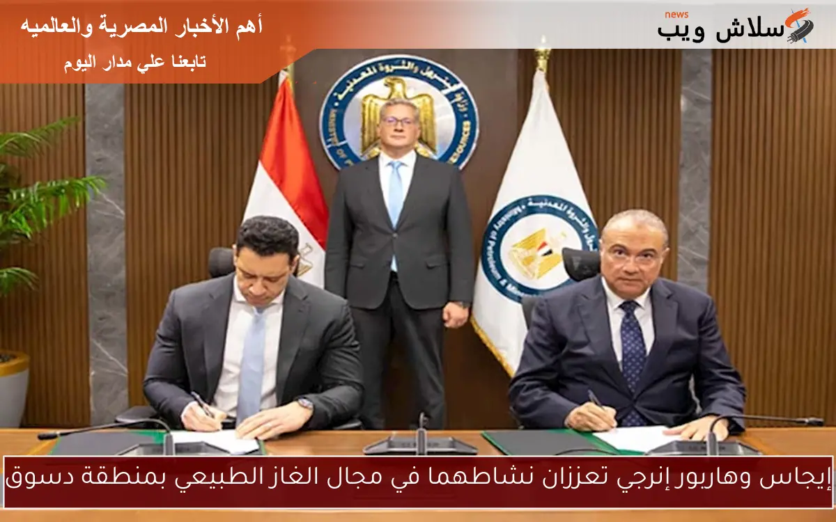 إيجاس وهاربور إنرجي تعززان نشاطهما في مجال الغاز الطبيعي بمنطقة دسوق