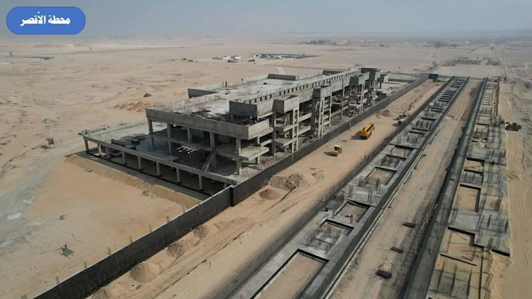 اكتشف أحدث الصور الجوية لمشروع الخط الثاني للقطار الكهربائي السريع