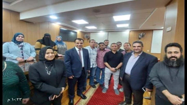 رئيس شمال الدلتا للكهرباء يقوم بجولة تفقدية في ورشة المشغولات الحديدية بجمصه