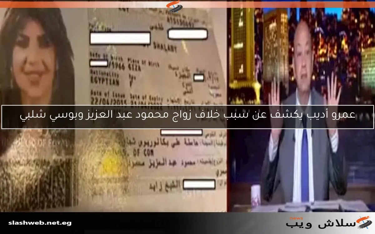 عمرو أديب يكشف عن سبب خلاف زواج محمود عبد العزيز وبوسي شلبي