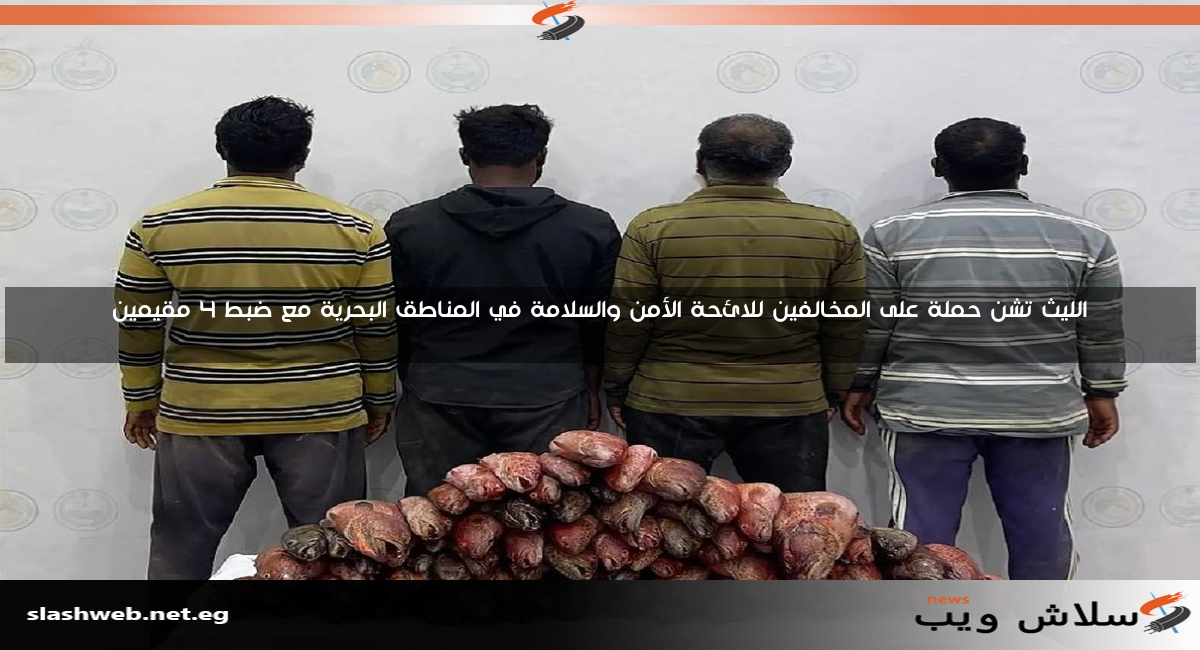 الليث تشن حملة على المخالفين للائحة الأمن والسلامة في المناطق البحرية مع ضبط 4 مقيمين