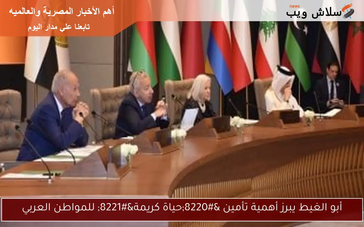 أبو الغيط يبرز أهمية تأمين “حياة كريمة” للمواطن العربي