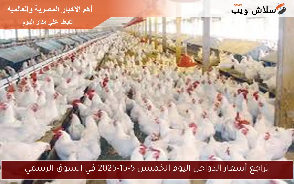 تراجع أسعار الدواجن اليوم الخميس 5-15-2025 في السوق الرسمي