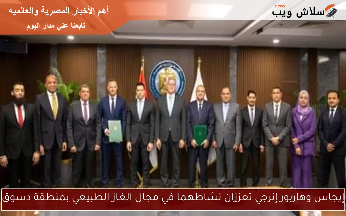 إيجاس وهاربور إنرجي تعززان نشاطهما في مجال الغاز الطبيعي بمنطقة دسوق
