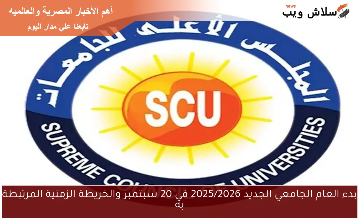 بدء العام الجامعي الجديد 2025/2026 في 20 سبتمبر والخريطة الزمنية المرتبطة به