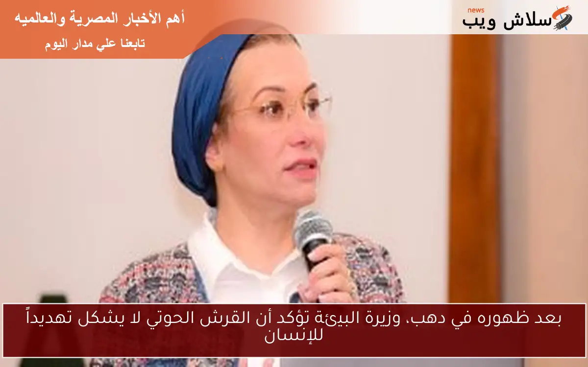 بعد ظهوره في دهب، وزيرة البيئة تؤكد أن القرش الحوتي لا يشكل تهديداً للإنسان