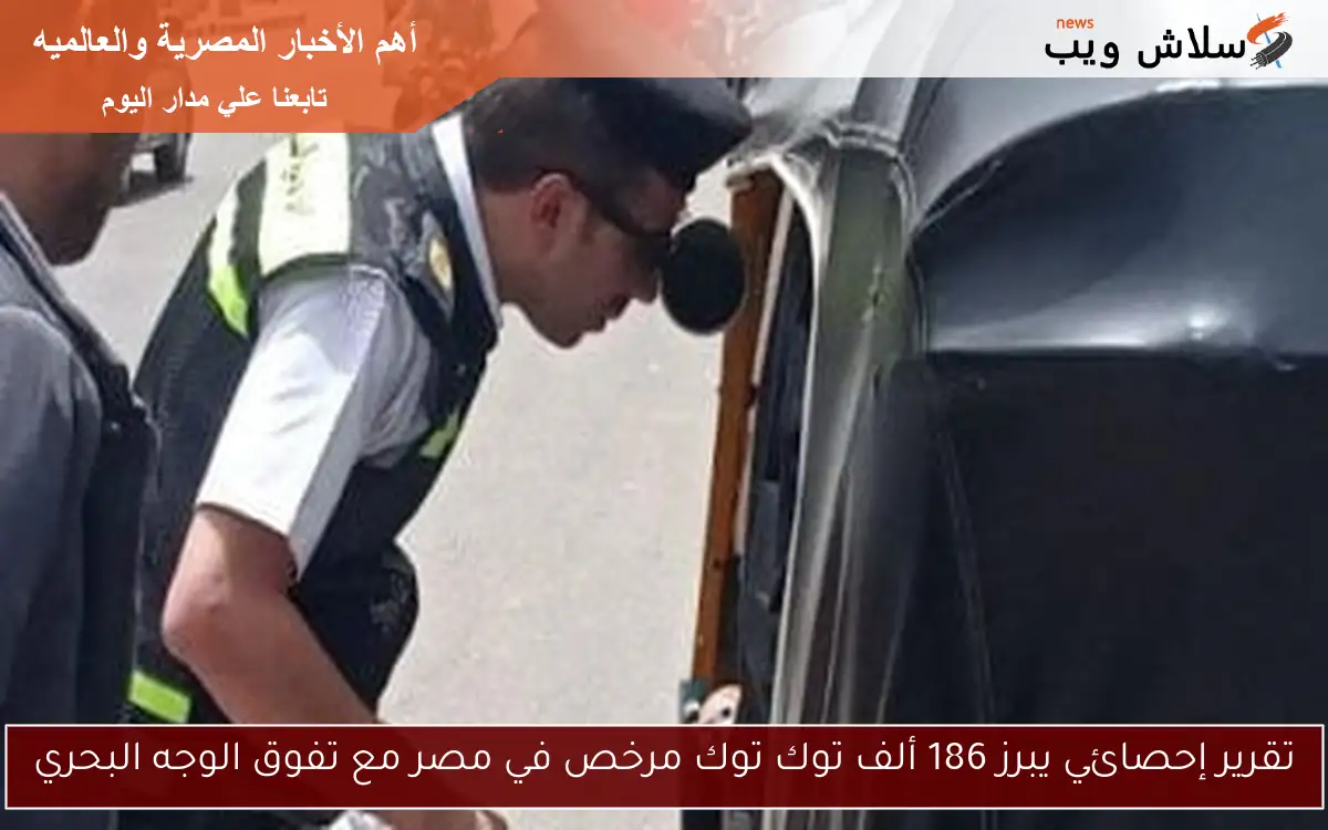 تقرير إحصائي يبرز 186 ألف توك توك مرخص في مصر مع تفوق الوجه البحري