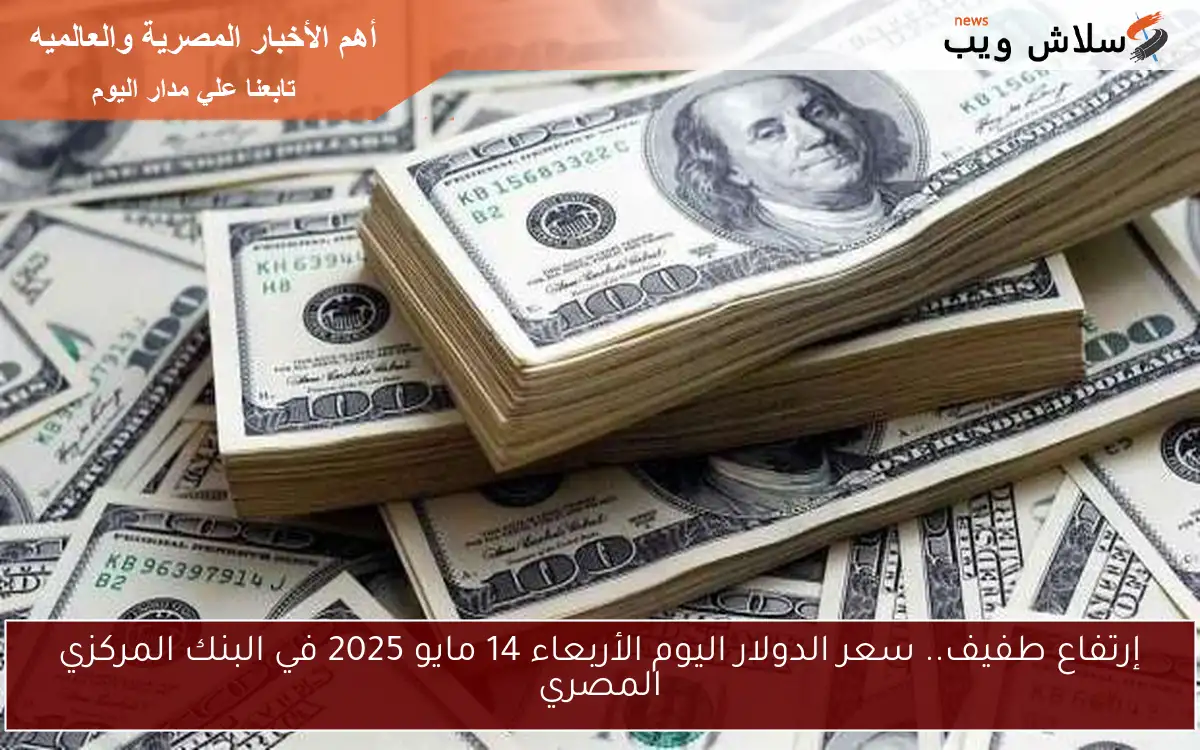 إرتفاع طفيف.. سعر الدولار اليوم الأربعاء 14 مايو 2025 في البنك المركزي المصري