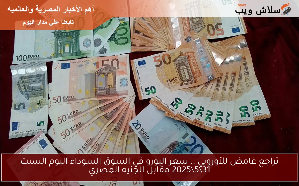 تراجع غامض للأوروبي .. سعر اليورو في السوق السوداء اليوم السبت 31\5\2025 مقابل الجنيه المصري