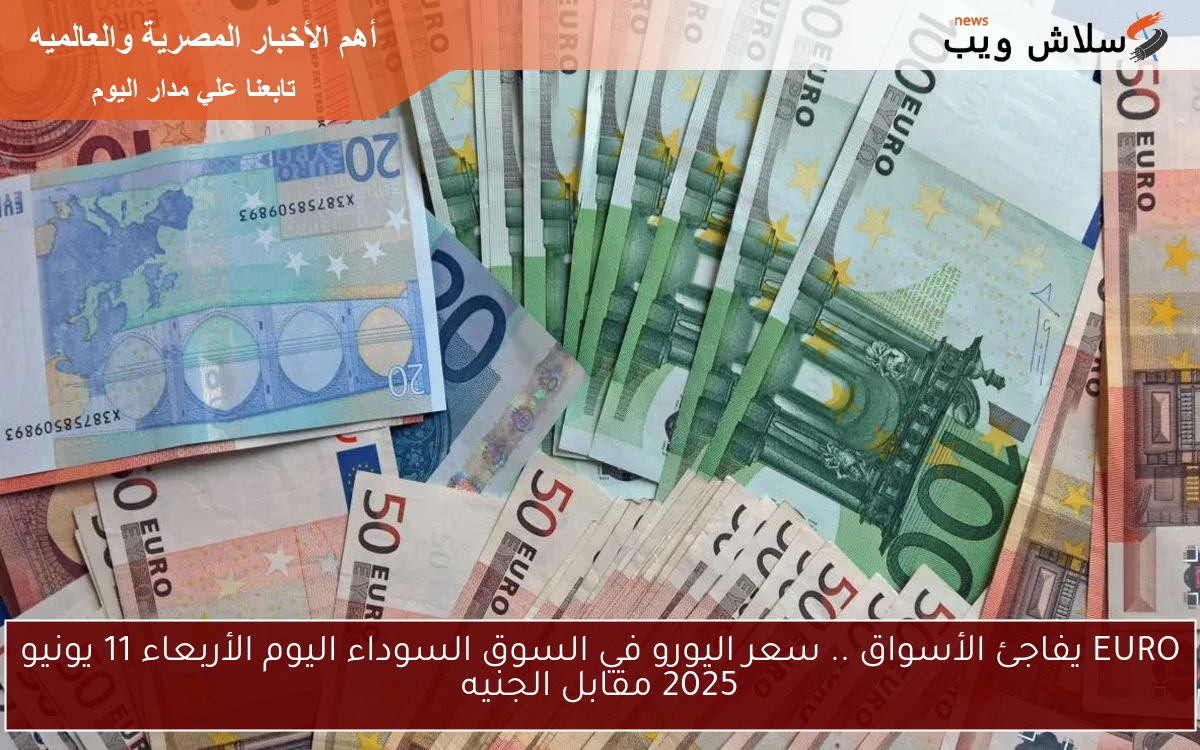 EURO يفاجئ الأسواق .. سعر اليورو في السوق السوداء اليوم الأربعاء 11 يونيو 2025 مقابل الجنيه