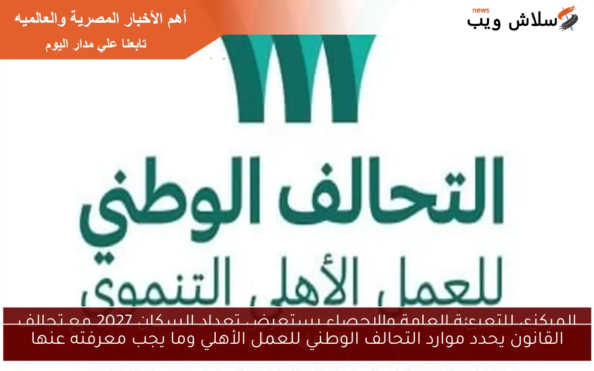 القانون يحدد موارد التحالف الوطني للعمل الأهلي وما يجب معرفته عنها