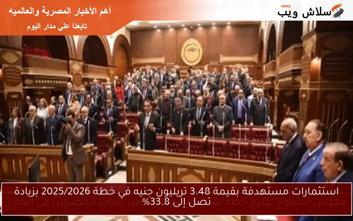 استثمارات مستهدفة بقيمة 3.48 تريليون جنيه في خطة 2025/2026 بزيادة تصل إلى 33.8%
