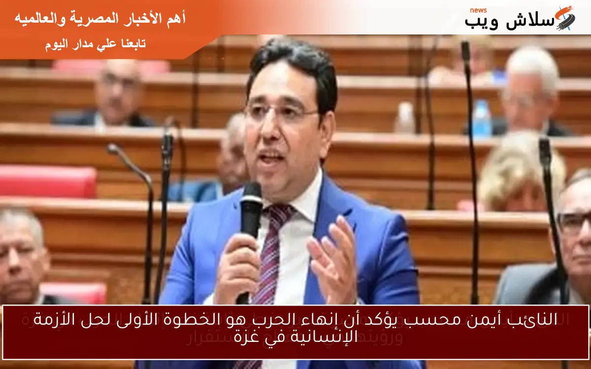 النائب أيمن محسب يؤكد أن إنهاء الحرب هو الخطوة الأولى لحل الأزمة الإنسانية في غزة