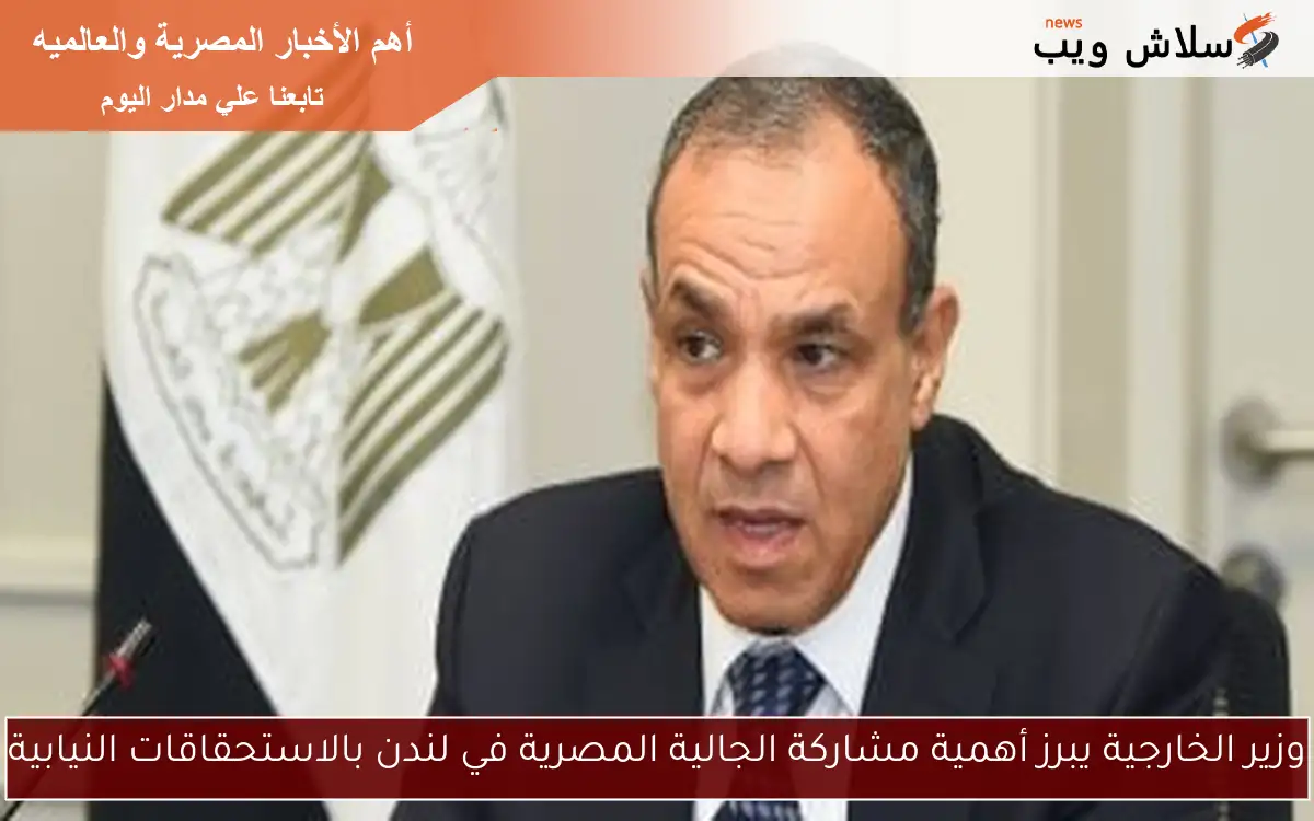 وزير الخارجية يبرز أهمية مشاركة الجالية المصرية في لندن بالاستحقاقات النيابية