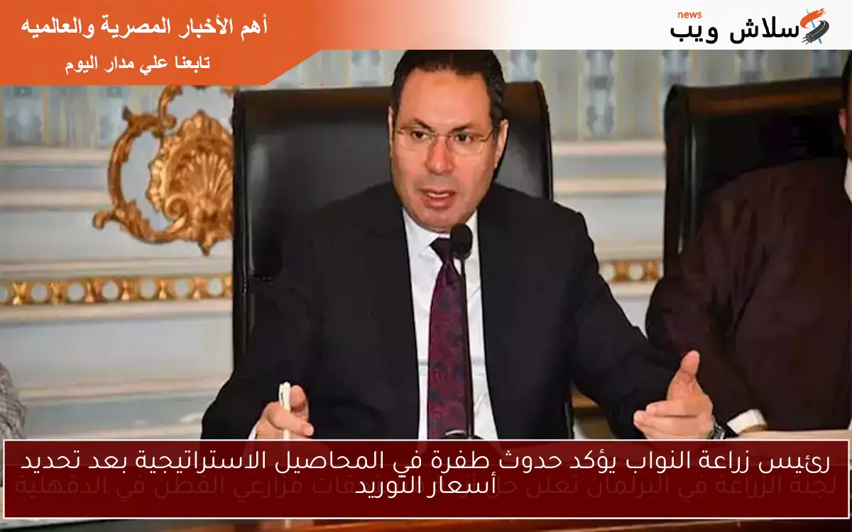رئيس زراعة النواب يؤكد حدوث طفرة في المحاصيل الاستراتيجية بعد تحديد أسعار التوريد