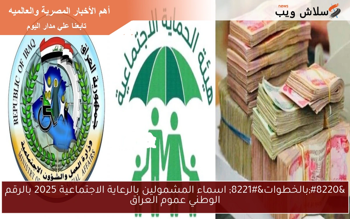 “بالخطوات” اسماء المشمولين بالرعاية الاجتماعية 2025 بالرقم الوطني عموم العراق