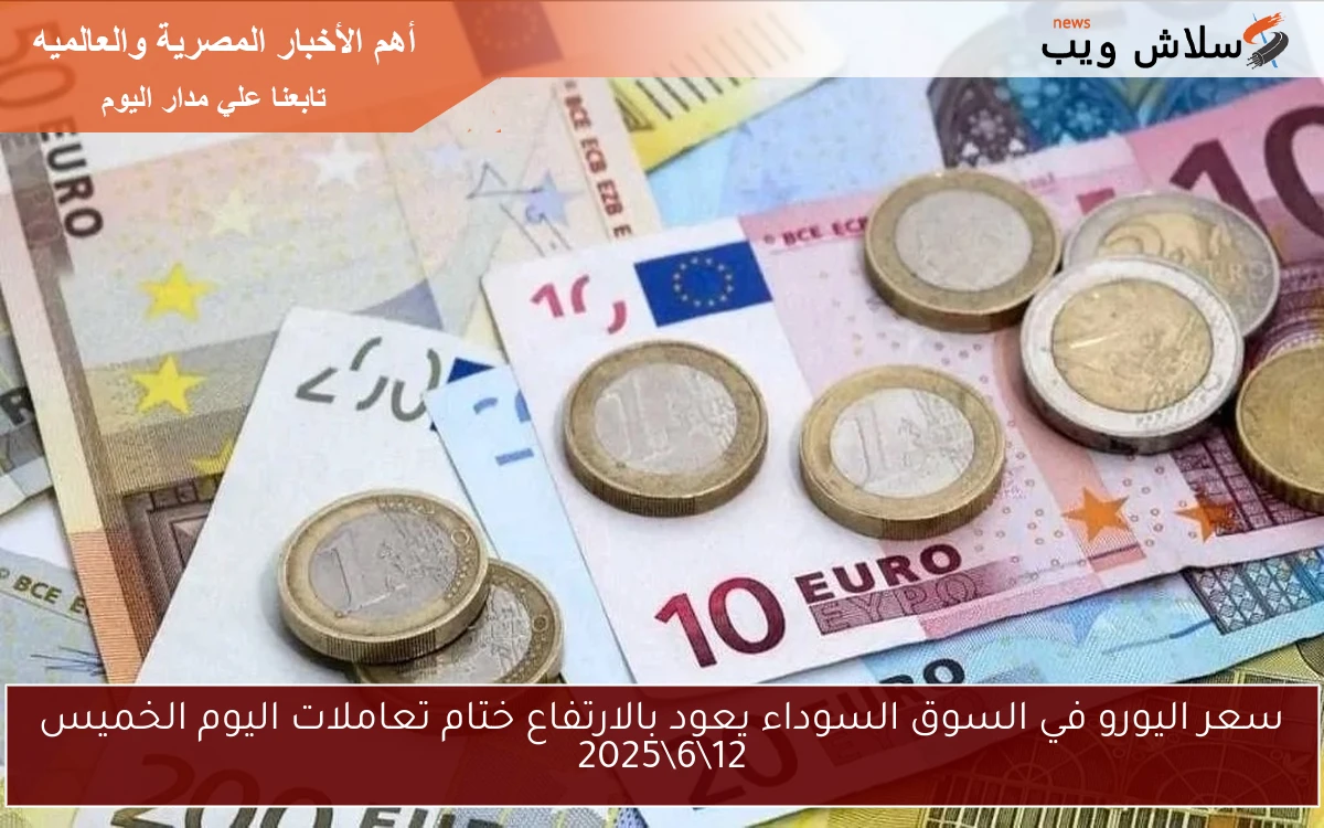 سعر اليورو في السوق السوداء يعود بالارتفاع ختام تعاملات اليوم الخميس 12\6\2025