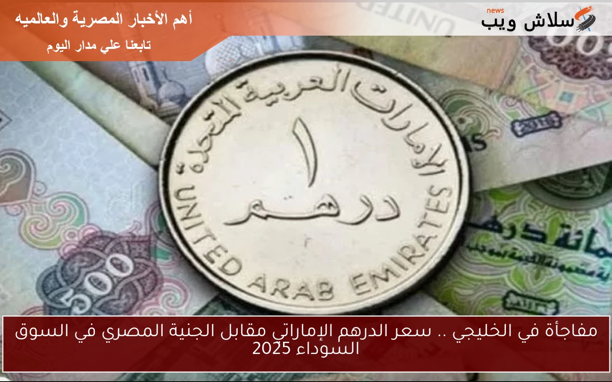 مفاجأة في الخليجي .. سعر الدرهم الإماراتي مقابل الجنية المصري في السوق السوداء 2025